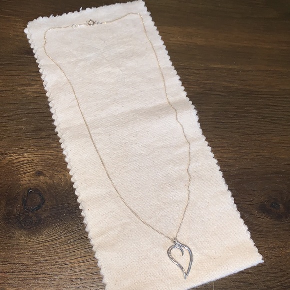 Tiffany & Co. vintage silver leaf/ heart pendant necklace - Picture 8 of 14